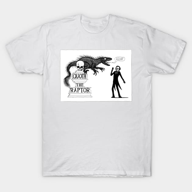 Quoth the Raptor Nevermore T-Shirt by djrbennett
